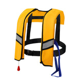 Maxbell Snorkel Vest Automatic Inflatable Safe Vest for Snorkeling Boating Outdoor Yellow