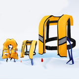Maxbell Snorkel Vest Automatic Inflatable Safe Vest for Snorkeling Boating Outdoor Yellow