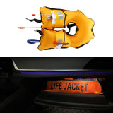 Maxbell Snorkel Vest Automatic Inflatable Safe Vest for Snorkeling Boating Outdoor Yellow