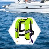 Maxbell Snorkel Vest Automatic Inflatable Safe Vest for Snorkeling Boating Outdoor Green