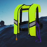 Maxbell Snorkel Vest Automatic Inflatable Safe Vest for Snorkeling Boating Outdoor Green
