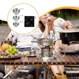 Maxbell 3Pcs Camping Bowls with Mesh Bag Compact Cups for Kitchen BBQ Outdoor Folding Handle
