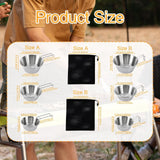 Maxbell 3Pcs Camping Bowls with Mesh Bag Compact Cups for Kitchen BBQ Outdoor Folding Handle