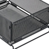 Maxbell Camping Storage Basket Iron for Organizing Kitchen Cabinets Closets Bathroom