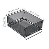 Maxbell Camping Storage Basket Iron for Organizing Kitchen Cabinets Closets Bathroom