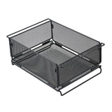 Maxbell Camping Storage Basket Iron for Organizing Kitchen Cabinets Closets Bathroom