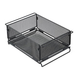 Maxbell Camping Storage Basket Iron for Organizing Kitchen Cabinets Closets Bathroom