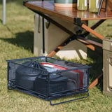 Maxbell Camping Storage Basket Iron for Organizing Kitchen Cabinets Closets Bathroom