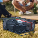 Maxbell Camping Storage Basket Iron for Organizing Kitchen Cabinets Closets Bathroom