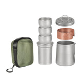 Maxbell Titanium Tea Set Portable Tea Maker for Fishing Traveling Outdoor Activities with Handle Cover
