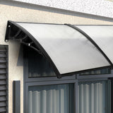 Maxbell Window Awning Versatile Decoration Door Canopy for Entrance Garage Household Clear