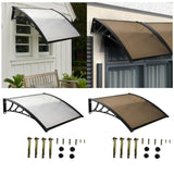 Maxbell Window Awning Versatile Decoration Door Canopy for Entrance Garage Household Clear