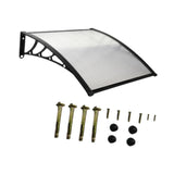 Maxbell Window Awning Versatile Decoration Door Canopy for Entrance Garage Household Clear