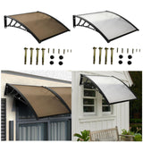 Maxbell Window Awning Versatile Decoration Door Canopy for Entrance Garage Household Clear