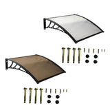 Maxbell Window Awning Versatile Decoration Door Canopy for Entrance Garage Household Clear