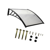 Maxbell Window Awning Versatile Decoration Door Canopy for Entrance Garage Household Clear