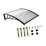Maxbell Window Awning Versatile Decoration Door Canopy for Entrance Garage Household Clear