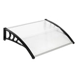 Maxbell Window Awning Versatile Decoration Door Canopy for Entrance Garage Household Clear
