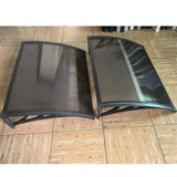 Maxbell Window Awning Versatile Decoration Door Canopy for Entrance Garage Household Light Brown