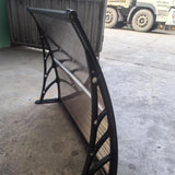 Maxbell Window Awning Versatile Decoration Door Canopy for Entrance Garage Household Light Brown