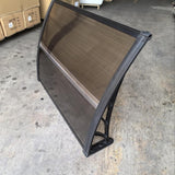 Maxbell Window Awning Versatile Decoration Door Canopy for Entrance Garage Household Light Brown