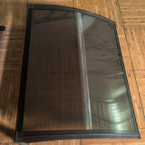 Maxbell Window Awning Versatile Decoration Door Canopy for Entrance Garage Household Light Brown