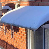 Maxbell Window Awning Versatile Decoration Door Canopy for Entrance Garage Household Light Brown