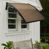 Maxbell Window Awning Versatile Decoration Door Canopy for Entrance Garage Household Light Brown