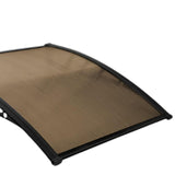 Maxbell Window Awning Versatile Decoration Door Canopy for Entrance Garage Household Light Brown