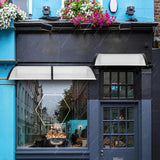 Maxbell Window Awning Versatile Decoration Door Canopy for Entrance Garage Household Light Brown