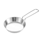 Maxbell Stainless Steel Camping Fry Pan Folding Handle Lightweight Portable Cookware 12cm