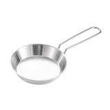 Maxbell Stainless Steel Camping Fry Pan Folding Handle Lightweight Portable Cookware 12cm