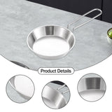 Maxbell Stainless Steel Camping Fry Pan Folding Handle Lightweight Portable Cookware 12cm