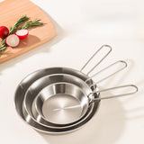 Maxbell Stainless Steel Camping Fry Pan Folding Handle Lightweight Portable Cookware 12cm