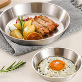 Maxbell Stainless Steel Camping Fry Pan Folding Handle Lightweight Portable Cookware 16cm