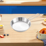 Maxbell Stainless Steel Camping Fry Pan Folding Handle Lightweight Portable Cookware 16cm