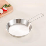 Maxbell Stainless Steel Camping Fry Pan Folding Handle Lightweight Portable Cookware 16cm