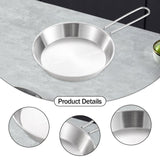 Maxbell Stainless Steel Camping Fry Pan Folding Handle Lightweight Portable Cookware 16cm