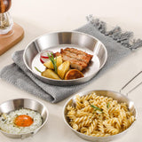 Maxbell Stainless Steel Camping Fry Pan Folding Handle Lightweight Portable Cookware 20cm