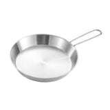 Maxbell Stainless Steel Camping Fry Pan Folding Handle Lightweight Portable Cookware 20cm