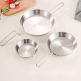 Maxbell Stainless Steel Camping Fry Pan Folding Handle Lightweight Portable Cookware 20cm