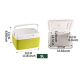 Maxbell Insulated Cooler Box Personal Fridge Car Refrigerator for Boat Beach Outdoor 9L