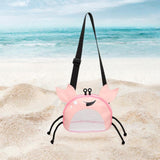 Maxbell Mesh Beach Bag Crab Shaped Summer Vacation Boys Girls for Holding Beach Toys
