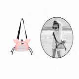 Maxbell Mesh Beach Bag Crab Shaped Summer Vacation Boys Girls for Holding Beach Toys