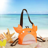 Maxbell Mesh Beach Bag Crab Shaped Summer Vacation Boys Girls for Holding Beach Toys