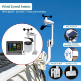 Maxbell Professional Weather Station Indoor Outdoor Air Pressure Wind and Rain Gauge
