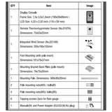 Maxbell Professional Weather Station Indoor Outdoor Air Pressure Wind and Rain Gauge