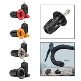 Maxbell 2Pcs Bike Bar End Caps Handlebar End Caps for Cycling Road Bike Most Bicycle black