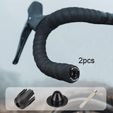 Maxbell 2Pcs Bike Bar End Caps Handlebar End Caps for Cycling Road Bike Most Bicycle black