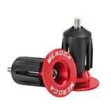 Maxbell 2Pcs Bike Bar End Caps Handlebar End Caps for Cycling Road Bike Most Bicycle red